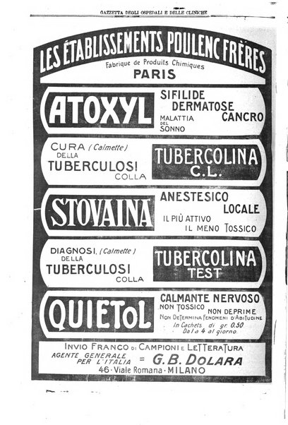 Gazzetta degli ospedali e delle cliniche