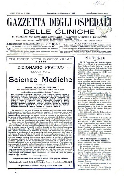 Gazzetta degli ospedali e delle cliniche