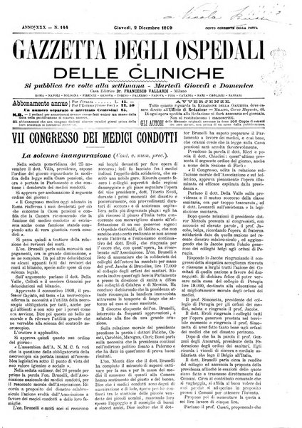 Gazzetta degli ospedali e delle cliniche