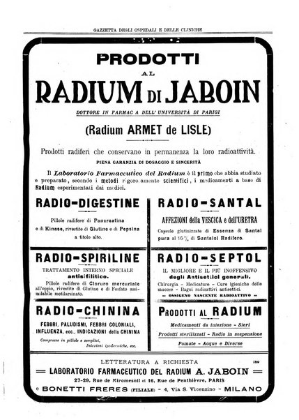 Gazzetta degli ospedali e delle cliniche