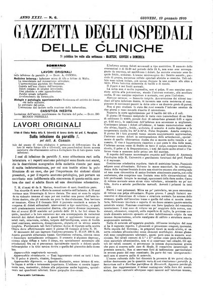 Gazzetta degli ospedali e delle cliniche