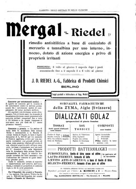 Gazzetta degli ospedali e delle cliniche