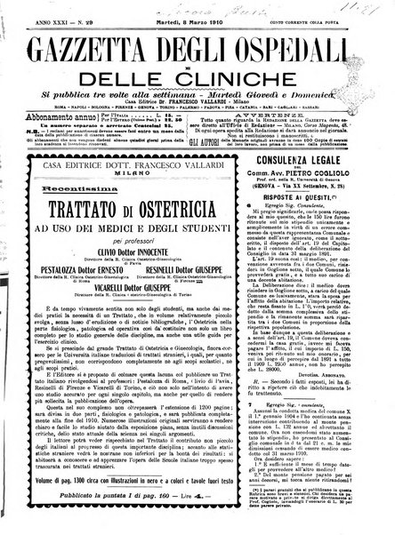 Gazzetta degli ospedali e delle cliniche