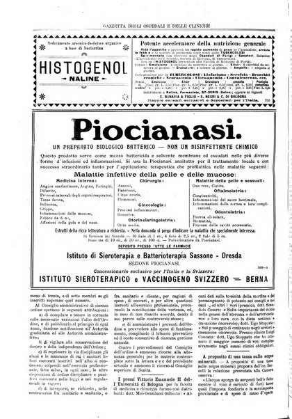 Gazzetta degli ospedali e delle cliniche