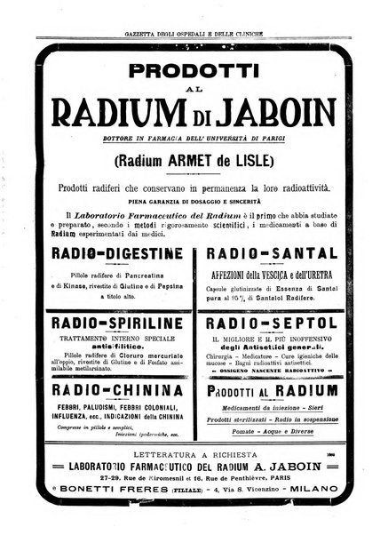 Gazzetta degli ospedali e delle cliniche