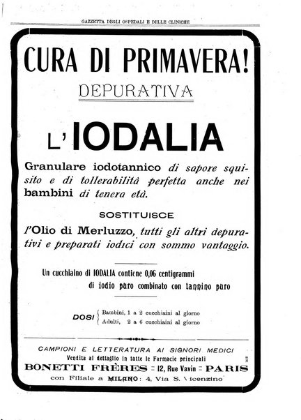 Gazzetta degli ospedali e delle cliniche