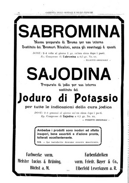 Gazzetta degli ospedali e delle cliniche