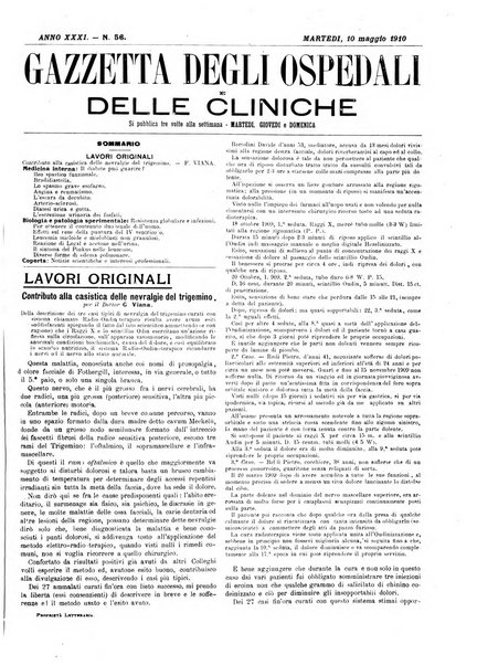 Gazzetta degli ospedali e delle cliniche