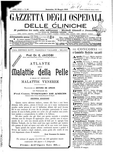 Gazzetta degli ospedali e delle cliniche