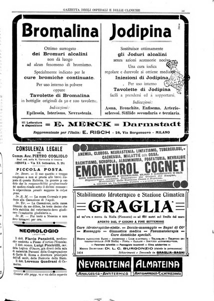 Gazzetta degli ospedali e delle cliniche