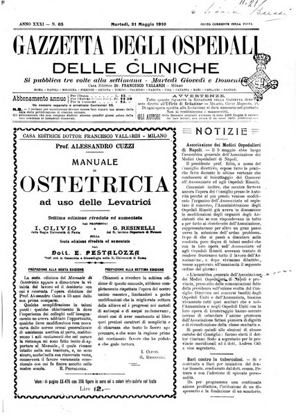 Gazzetta degli ospedali e delle cliniche