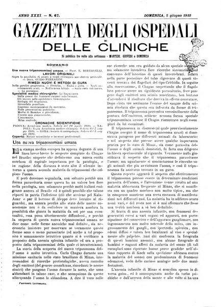 Gazzetta degli ospedali e delle cliniche