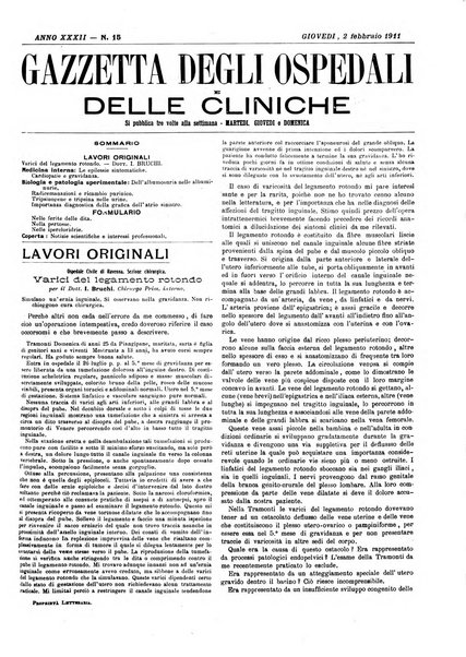 Gazzetta degli ospedali e delle cliniche