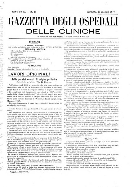 Gazzetta degli ospedali e delle cliniche