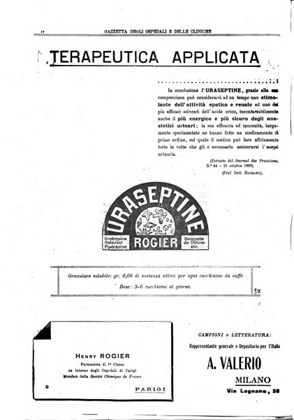 Gazzetta degli ospedali e delle cliniche