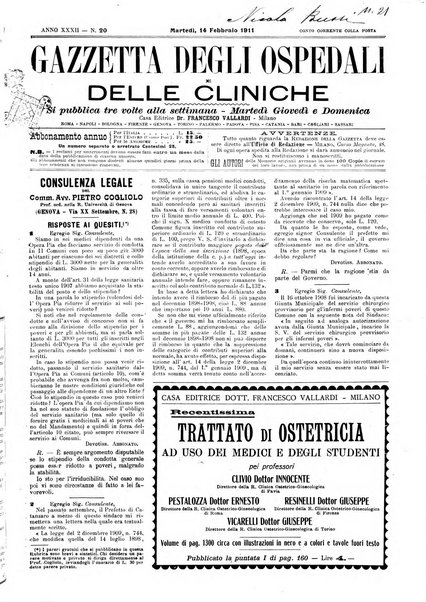 Gazzetta degli ospedali e delle cliniche