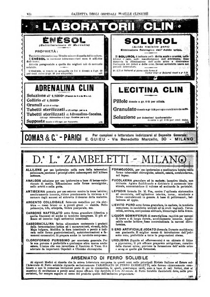 Gazzetta degli ospedali e delle cliniche