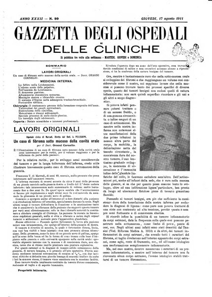 Gazzetta degli ospedali e delle cliniche