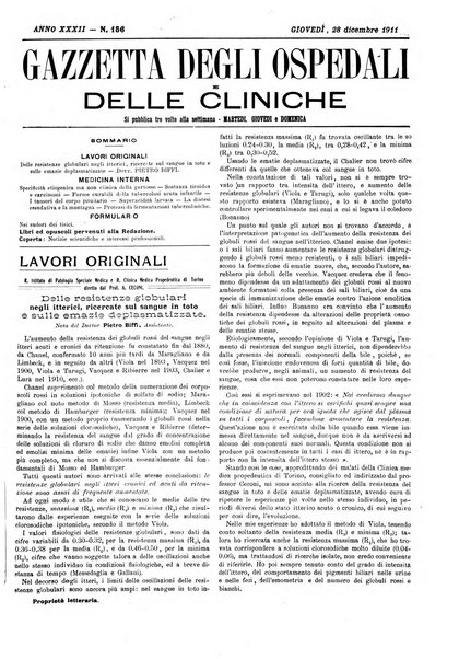 Gazzetta degli ospedali e delle cliniche