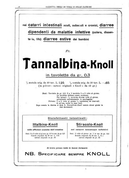 Gazzetta degli ospedali e delle cliniche