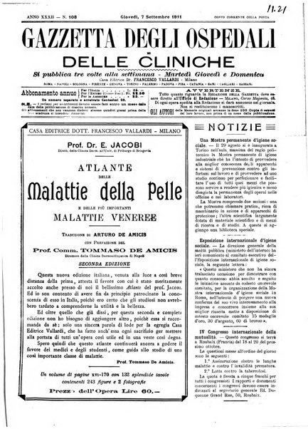 Gazzetta degli ospedali e delle cliniche