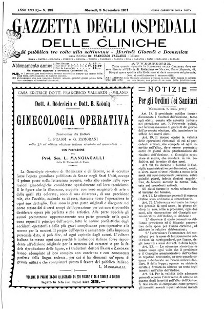 Gazzetta degli ospedali e delle cliniche