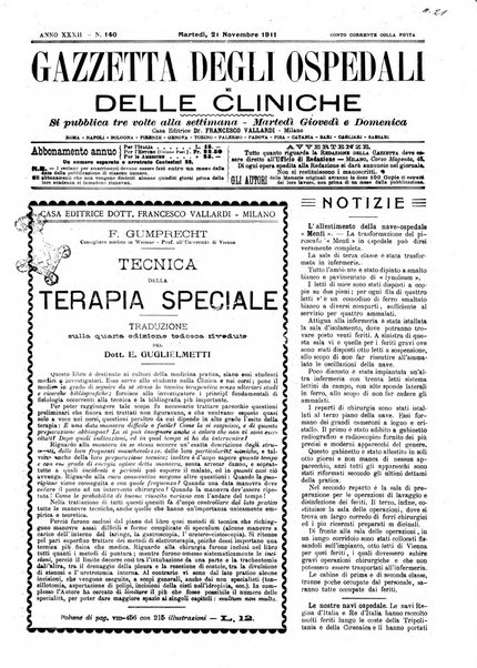 Gazzetta degli ospedali e delle cliniche