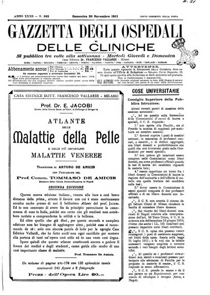 Gazzetta degli ospedali e delle cliniche