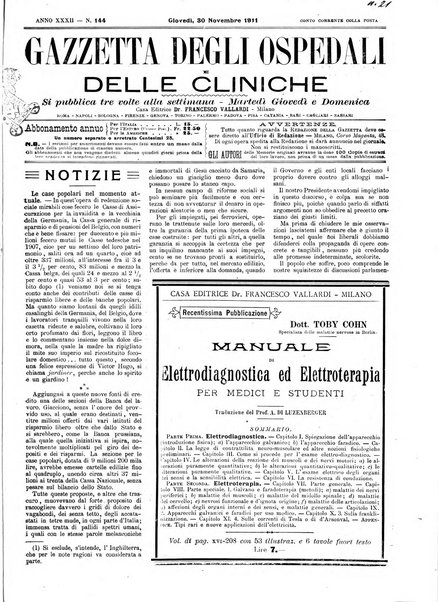 Gazzetta degli ospedali e delle cliniche