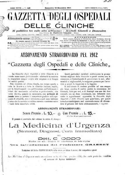 Gazzetta degli ospedali e delle cliniche