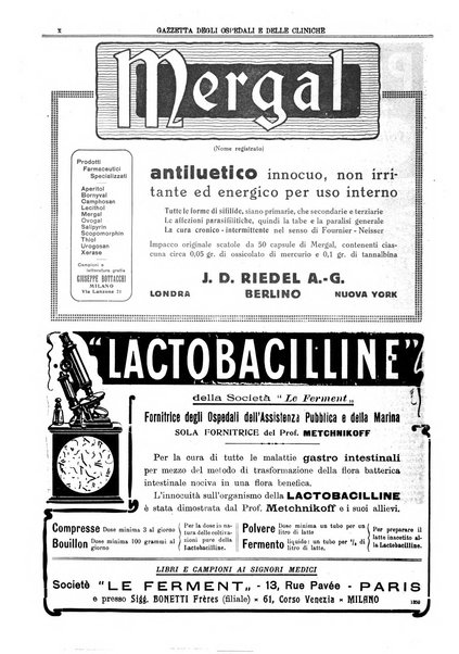 Gazzetta degli ospedali e delle cliniche