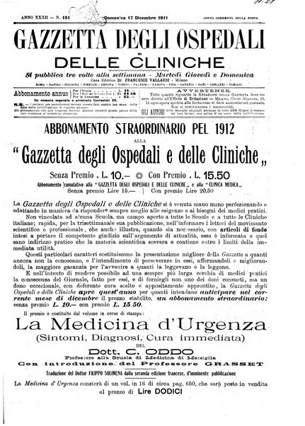 Gazzetta degli ospedali e delle cliniche