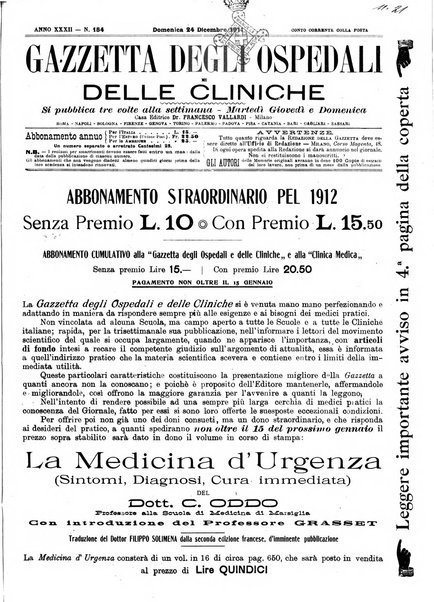 Gazzetta degli ospedali e delle cliniche