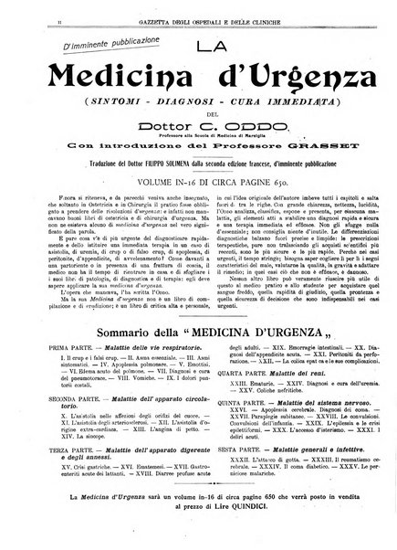 Gazzetta degli ospedali e delle cliniche