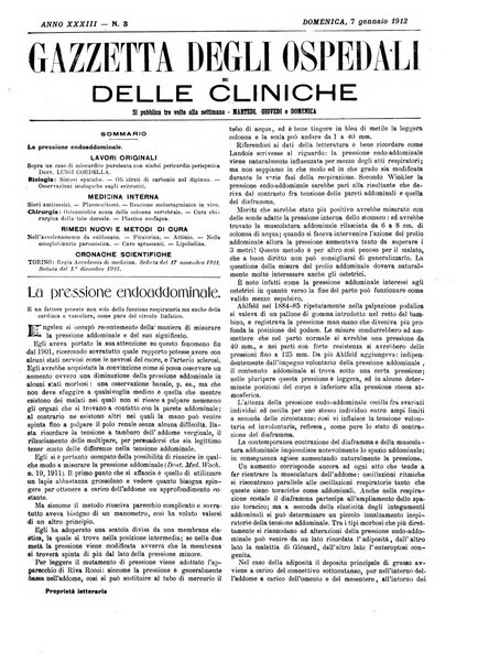 Gazzetta degli ospedali e delle cliniche