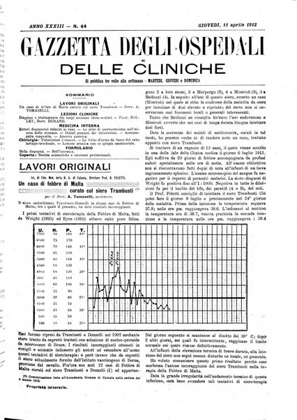 Gazzetta degli ospedali e delle cliniche