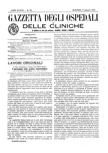 Gazzetta degli ospedali e delle cliniche