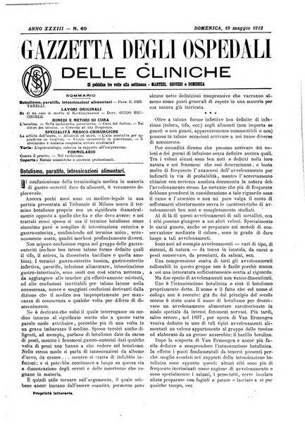 Gazzetta degli ospedali e delle cliniche