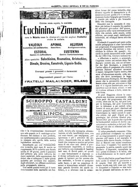 Gazzetta degli ospedali e delle cliniche