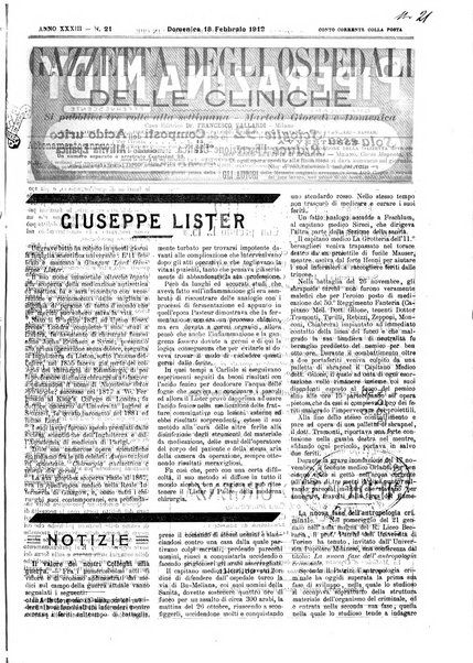 Gazzetta degli ospedali e delle cliniche