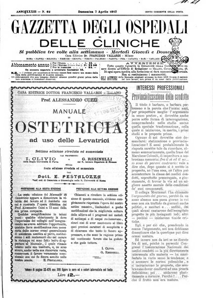 Gazzetta degli ospedali e delle cliniche