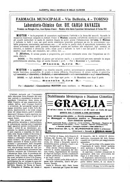 Gazzetta degli ospedali e delle cliniche