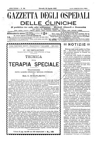 Gazzetta degli ospedali e delle cliniche