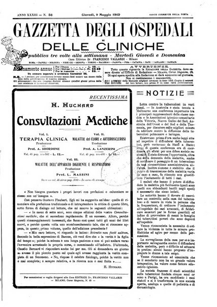 Gazzetta degli ospedali e delle cliniche