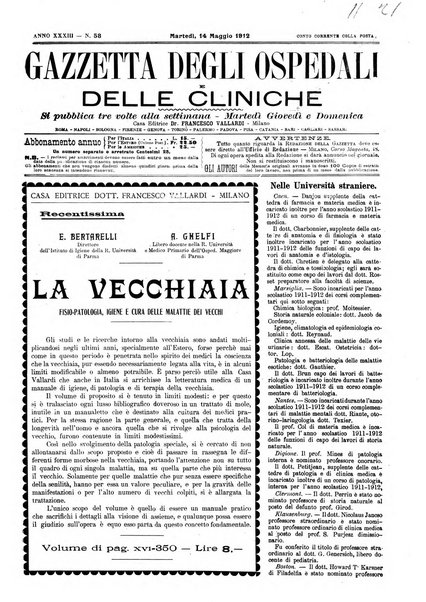 Gazzetta degli ospedali e delle cliniche