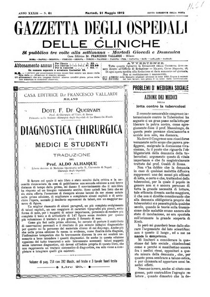 Gazzetta degli ospedali e delle cliniche