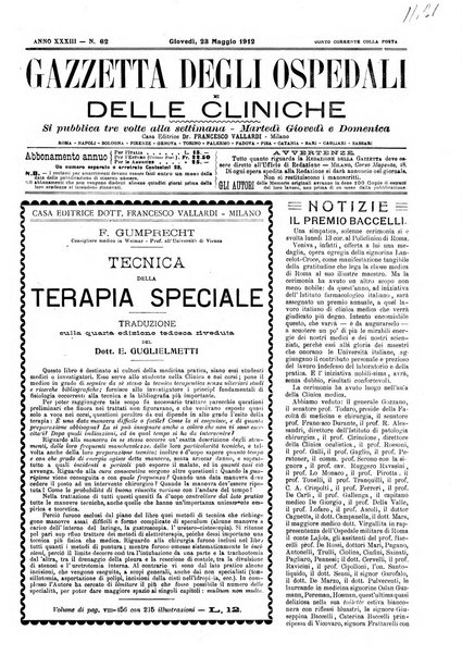 Gazzetta degli ospedali e delle cliniche