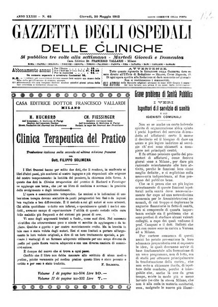 Gazzetta degli ospedali e delle cliniche