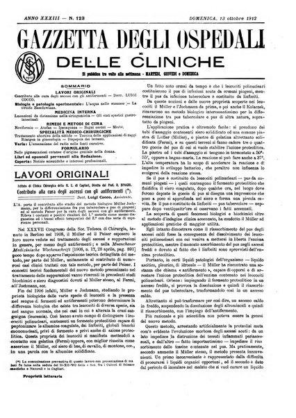 Gazzetta degli ospedali e delle cliniche