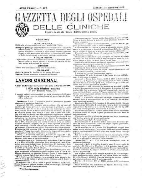 Gazzetta degli ospedali e delle cliniche